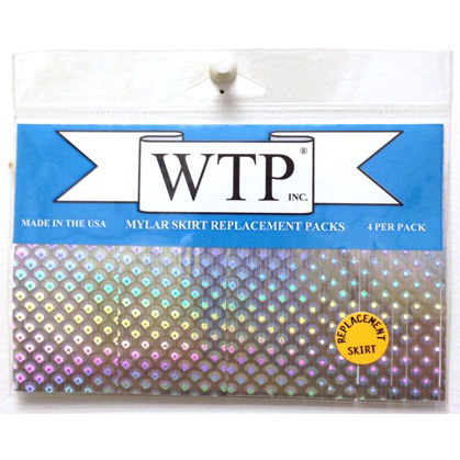WTP MYLAR SKIRT REPLACEMENTS 1 1/2" x 4" WITH 1/16" STRANDS (4 SKIRTS PER PACK)